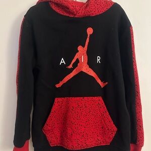 Jordan Kids Hoodie - Black and Red